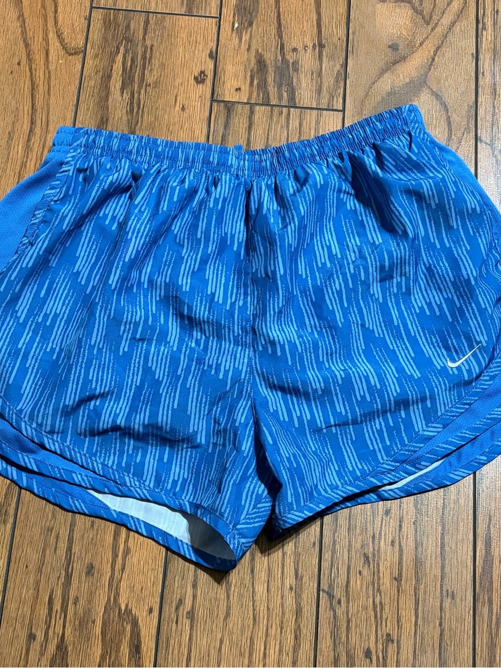 Nike Women’s Blue Patterned Athletic Shorts